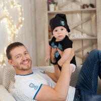 Папа с малышом :: Первая Детская Фотостудия "Арбат"