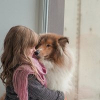 Девочка и собака :: Оксана Фалалеева