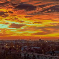Закат над Краснодаром :: Евгений Басакин 