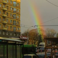 Радуга в городе! :: Ирина Олехнович