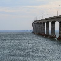 Мост с материка на остров. Канада. :: Алена Торопов
