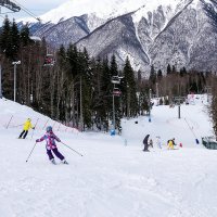 Горные лыжи. :: Геннадий Оробей