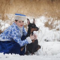 дама с собачкой :: Ярослава Бакуняева