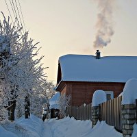 ..." В нашем доме топят печку, в небо дым идёт столбом"... :: Любовь 