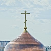 Установка Креста на купол храма Алексея Мечёва. :: Юрий 