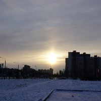Зимняя радуга в Питере :: Юрий Плеханов