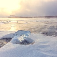 Танец байкальских снежинок в свете вечерних софитов. :: Slava Sh