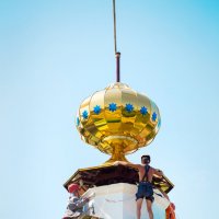 Реставрация церкви Успения Пресвятой Богородицы. :: Елена Кознова
