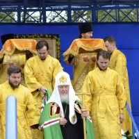приезд патриарха Кирилла в республику Алтай :: Tatiana Lesnykh Лесных
