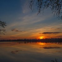 вечер на озере :: Сергей Цветков