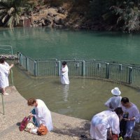 Паломники на реке Иордан :: Яков Геллер