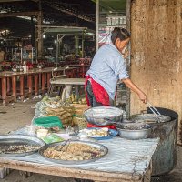 вечером рынок Камбоджи.. :: Надежда Шемякина