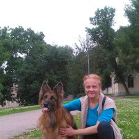 Мама и собачка :: Ирина Соболева 