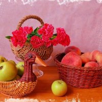 Корзинки с фруктами и цветами :: Nina Yudicheva