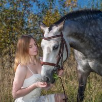 Lidiya and her horse Oktyabrina :: Сергей Ладкин