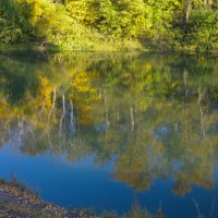 Золотая осень на реке Деме :: Сергей Тагиров