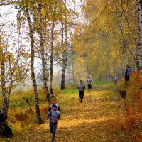 Бежим по осенней дорожке... :: nadyasilyuk Вознюк