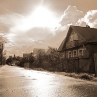 Моя улица-после ливня. :: Алексей Цветков