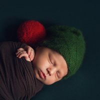 Первые новогодние снимки новорожденного малыша :: Зоя Левко
