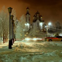 Церковный свет в ночи :: Александра Бояркина