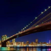 New York City  manhattan with  and brooklyn bridge :: Valentyn Semenov