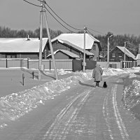 По главной улице с... Фаготом, или Одинокая прогулка в Рождественский сочельник :: Alexandr Zykov 