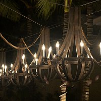 Светильники на веранде ресторана "Soleil" :: Асылбек Айманов