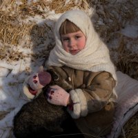 С любимой кошкой :: Алиса *****