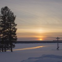 Закат на Северной Двине :: Иван Клещин