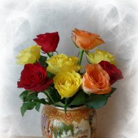 Розы в вазе :: Nina Yudicheva