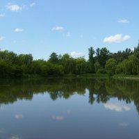 Небольшое   озеро  в   Ивано - Франковске :: Андрей  Васильевич Коляскин