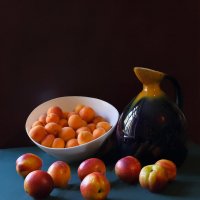 натюрморт с абрикосами и нектаринами :: Николай 