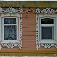 наличник и евро окно в селе Курышино :: Natalia Mihailova