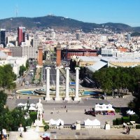 Барселона. Великолепная панорама  на город с площадки Национального дворца :: татьяна 