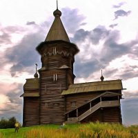 деревянные церкви Руси (г.Кондопога) :: Анжела Пасечник