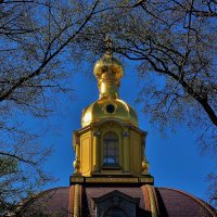 Золотой купол Великокняжеской усыпальницы и весна... :: Sergey Gordoff