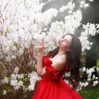 Весенняя съемка с цветущими деревьями :: Ирина Каткова