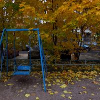 Золотая осень в моем дворе :: Андрей Лукьянов