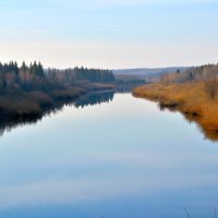 Осень, утро, река. :: Владимир Мигонькин