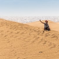 Пустынное селфи у океана :: Konstantin Rohn