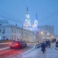 Москва, Новая Басманная улица. Снегопад. :: Игорь Герман