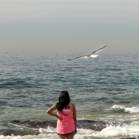 Море, чайка, девушка... :: Ольга 