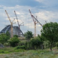 Былые этапы строительства Крымского моста. :: Анатолий Щербак