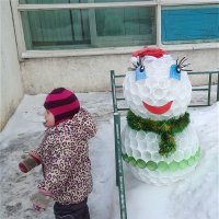 Какой странный снеговик! :: Светлана Лысенко
