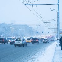 Москва. Снегопад. :: Игорь Герман