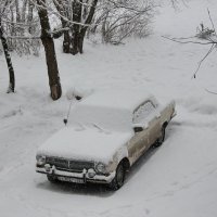 Засыпало февральским снегом :: Олег Афанасьевич Сергеев