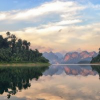 Тайланд озеро Чео Лан на рассвете :: Наталия Горюнова