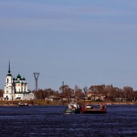 Переправа через реку Вычегда. :: Андрей Дурапов