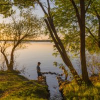 Днепр на закате :: Владимир Демчишин