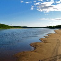 Волнистый пляж на реке Юг. Вологодская область. :: Светлана Корнеева 